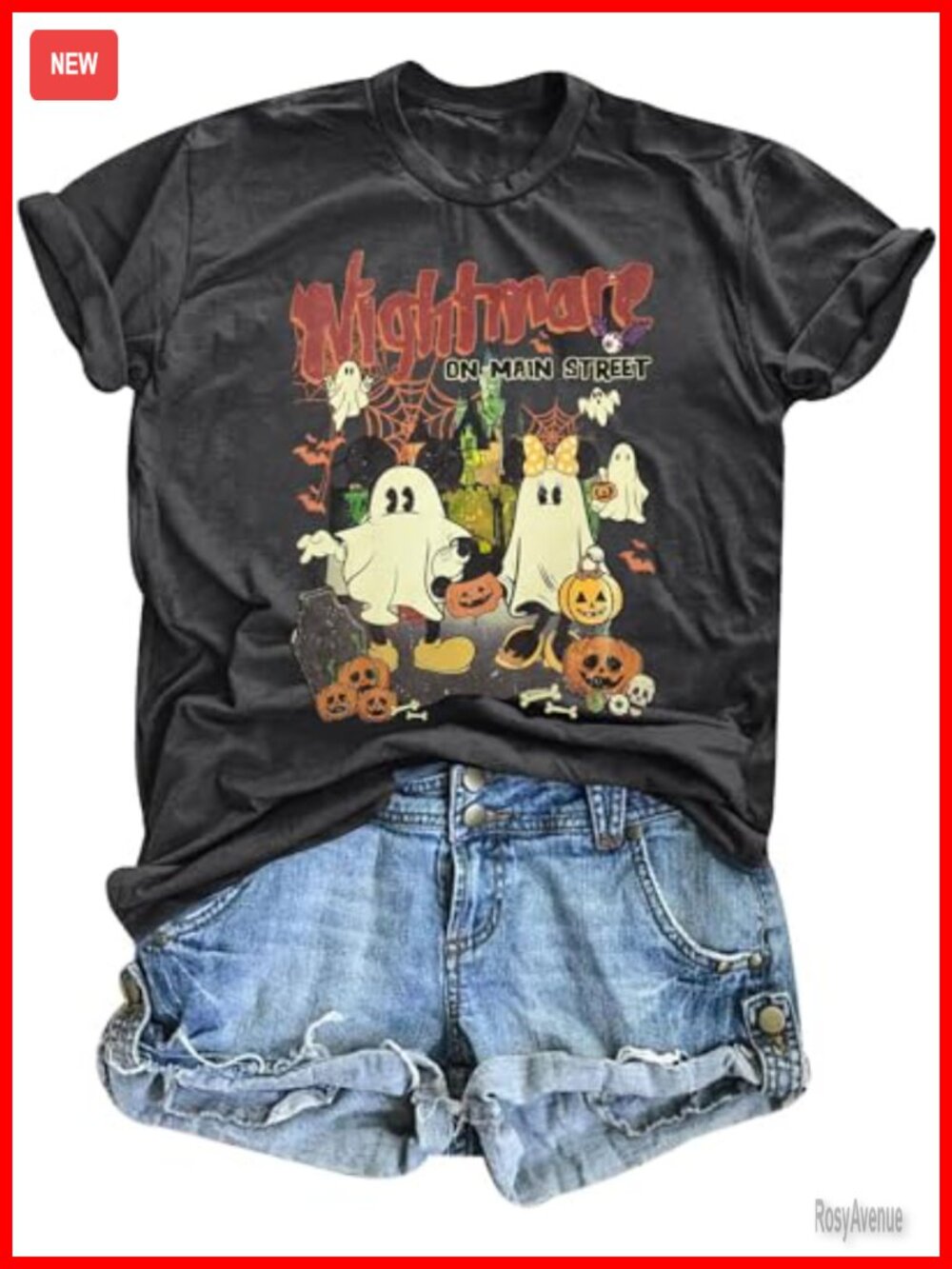 Halloween Shirts for Women Magical Ghost Graphic Tees Spooky Season Casual